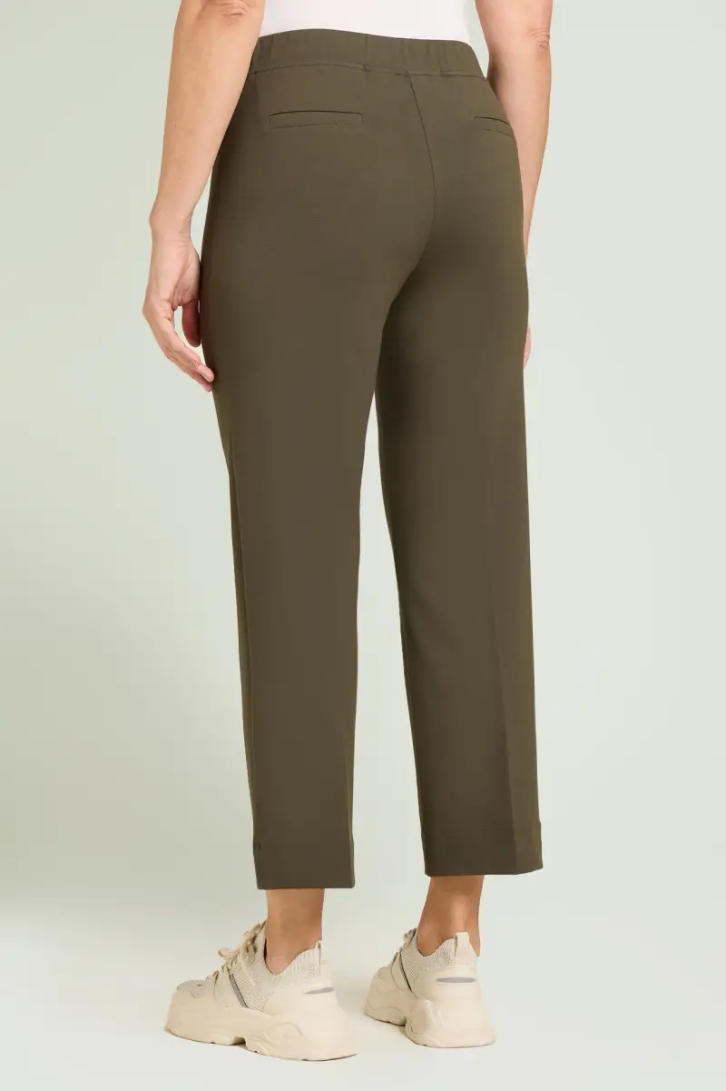 PANTALONI PULL-ON DRITTI IN PUNTO MILANO Donna miniatura 3