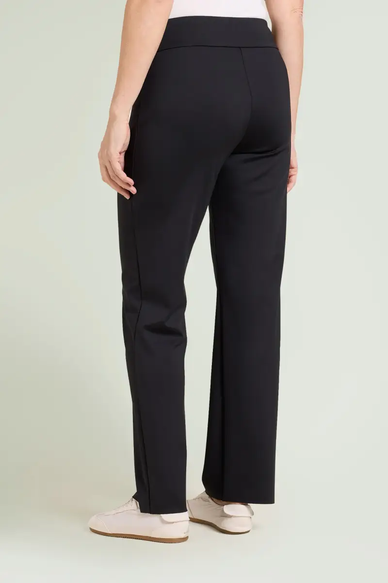 PANTALONI PULL-ON DRITTI IN TECNO-STRETCH Donna miniatura 3