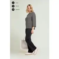 PANTALONI PULL-ON DRITTI IN TECNO-STRETCH Donna miniatura 5