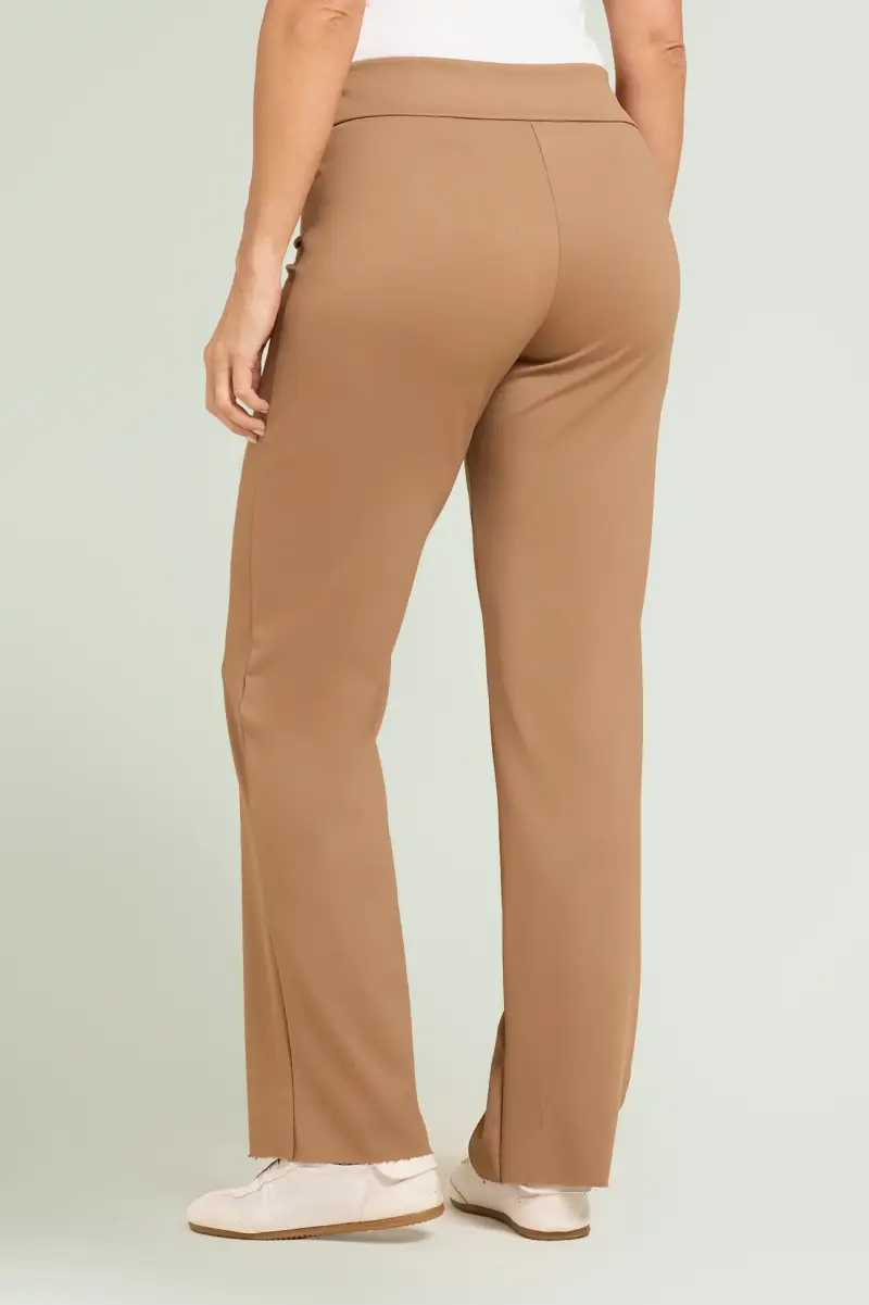 PANTALONI PULL-ON DRITTI IN TECNO-STRETCH Donna miniatura 3