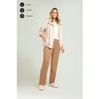 PANTALONI PULL-ON DRITTI IN TECNO-STRETCH Donna miniatura 5