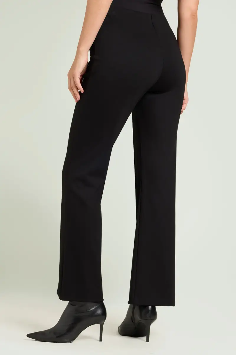 PANTALONI PULL-ON FLARE IN PUNTO MILANO Donna miniatura 3