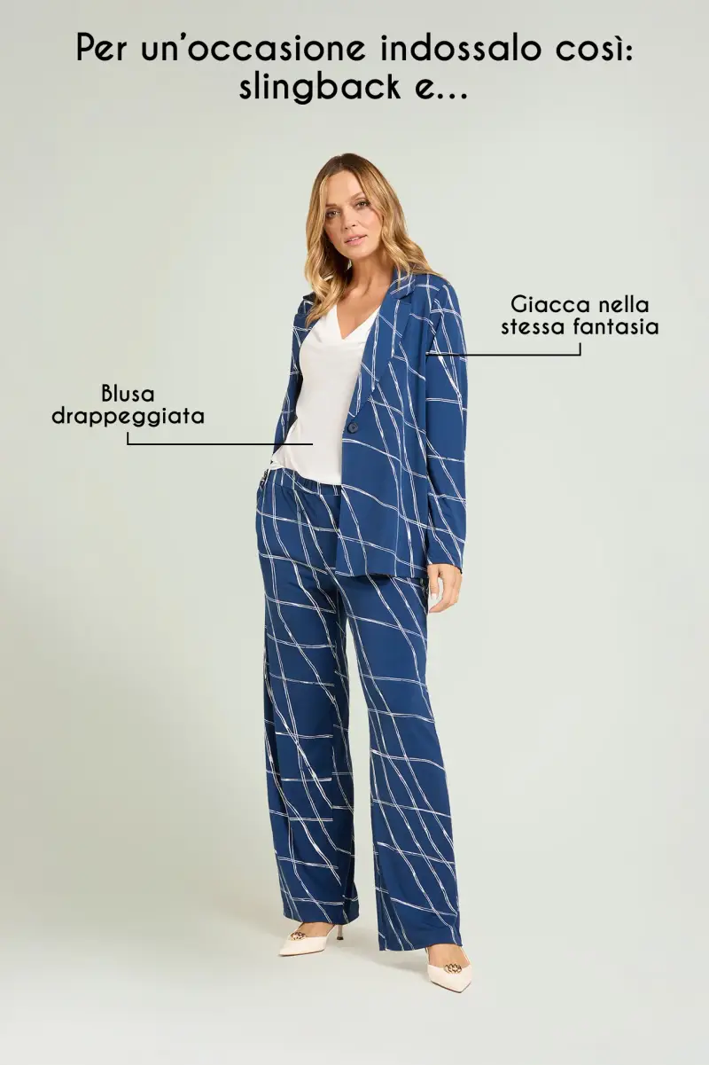 PANTALONI PULL-ON IN JERSEY STAMPATO Donna miniatura 4