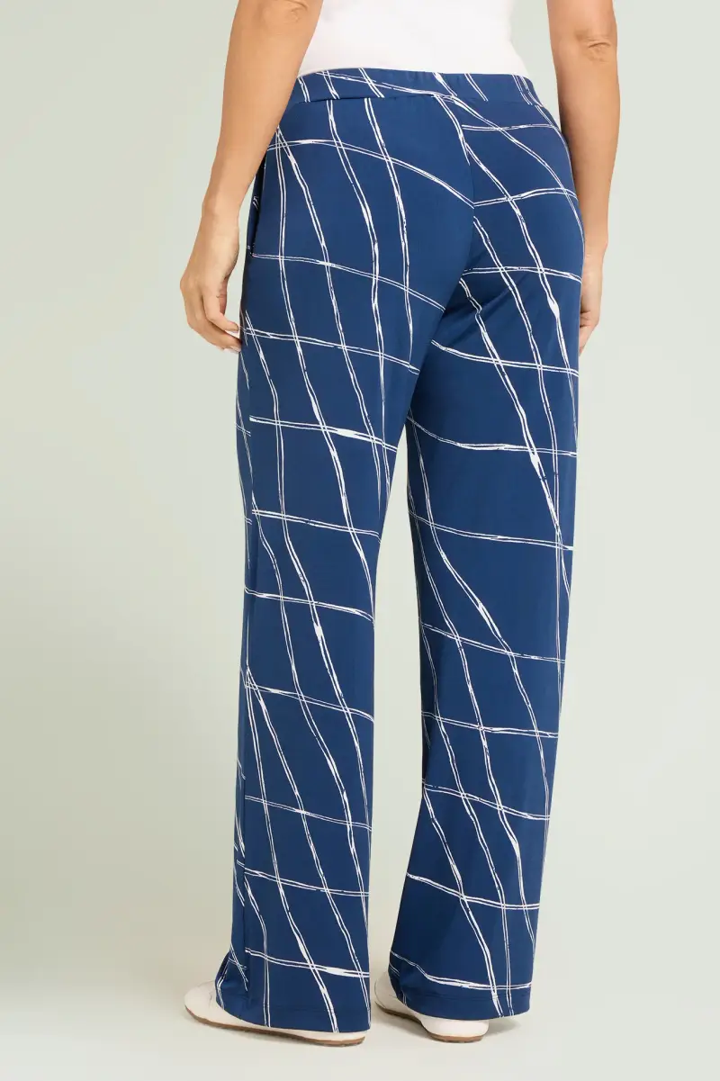 PANTALONI PULL-ON IN JERSEY STAMPATO Donna miniatura 3