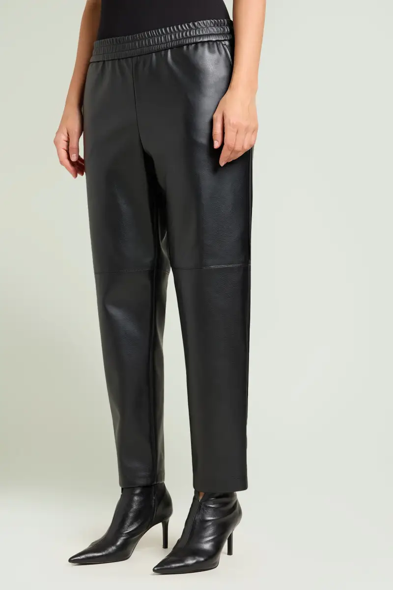 PANTALONI PULL-ON IN TESSUTO SPALMATO Donna miniatura 2