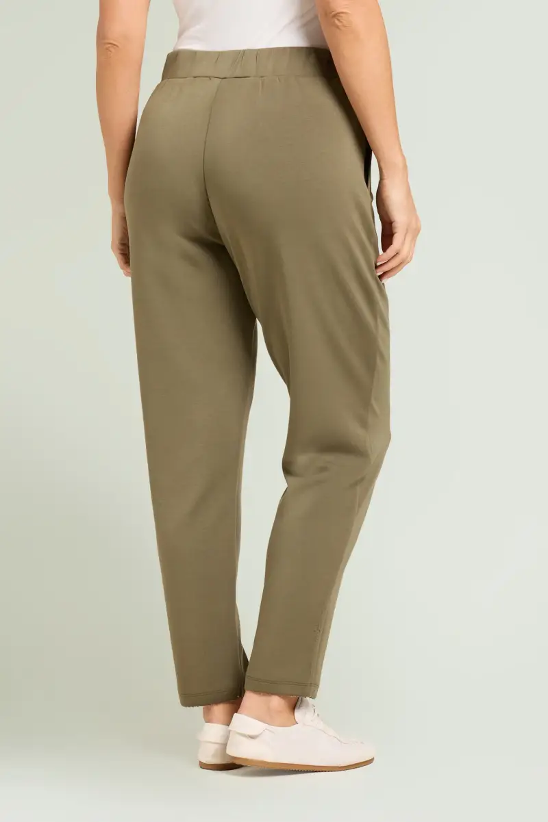 PANTALONI PULL-ON JOGGER IN JERSEY SCUBA Donna miniatura 3