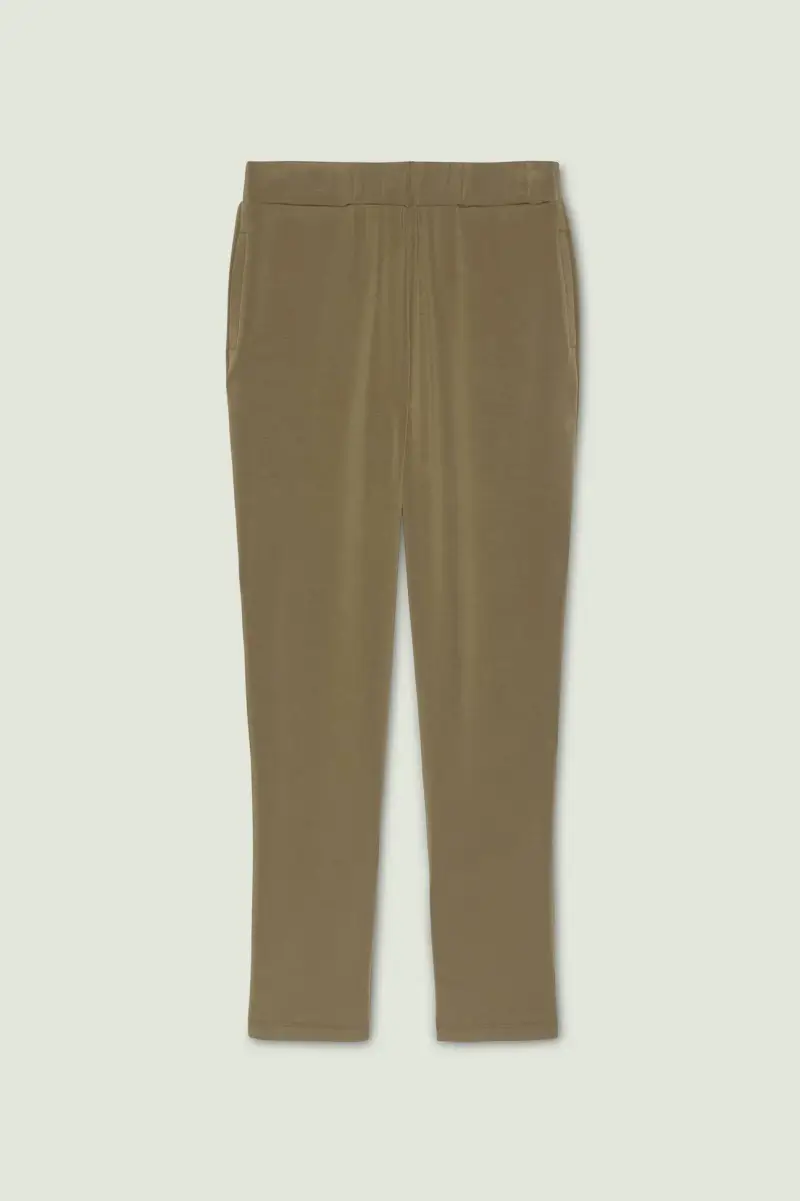 PANTALONI PULL-ON JOGGER IN JERSEY SCUBA Donna miniatura 4