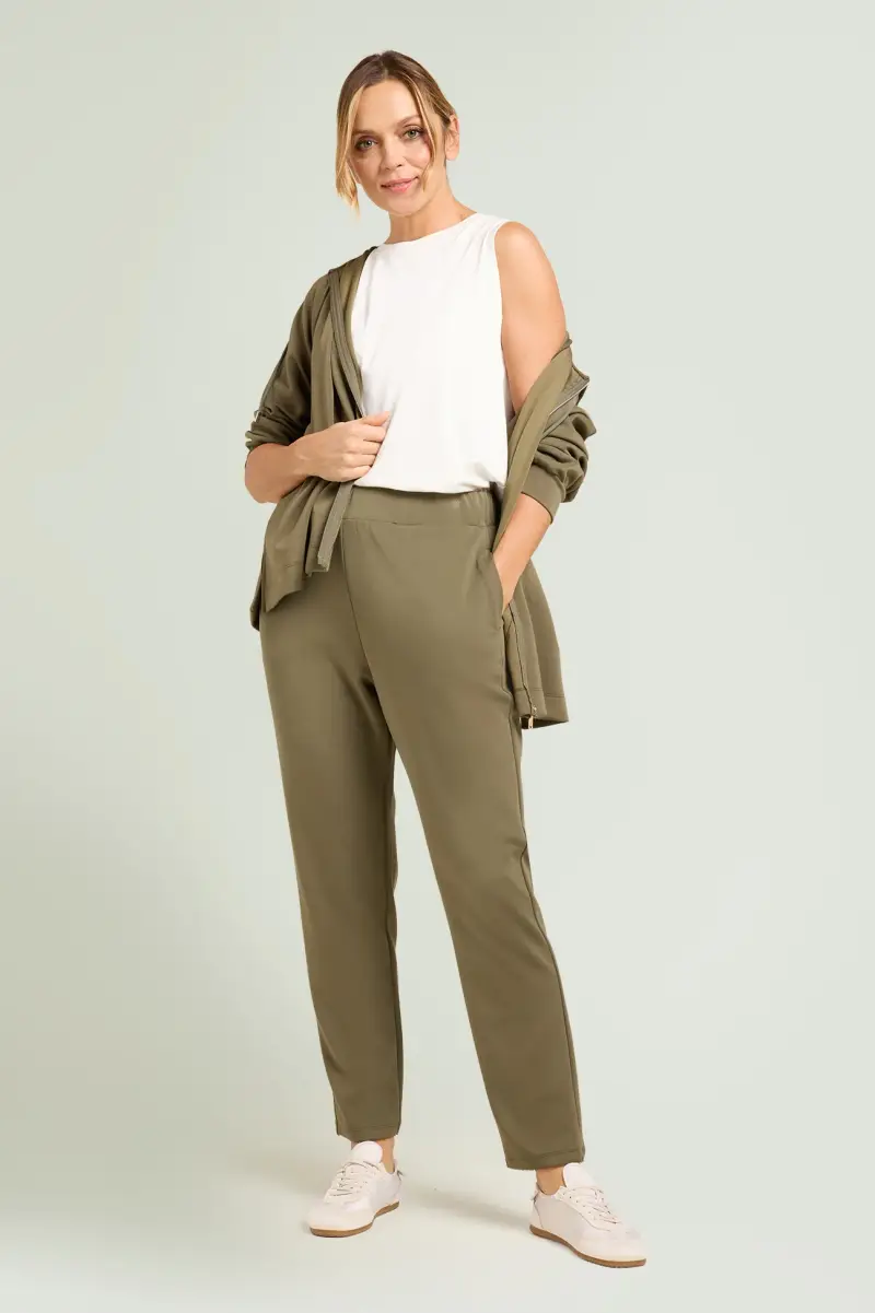 PANTALONI PULL-ON JOGGER IN JERSEY SCUBA Donna