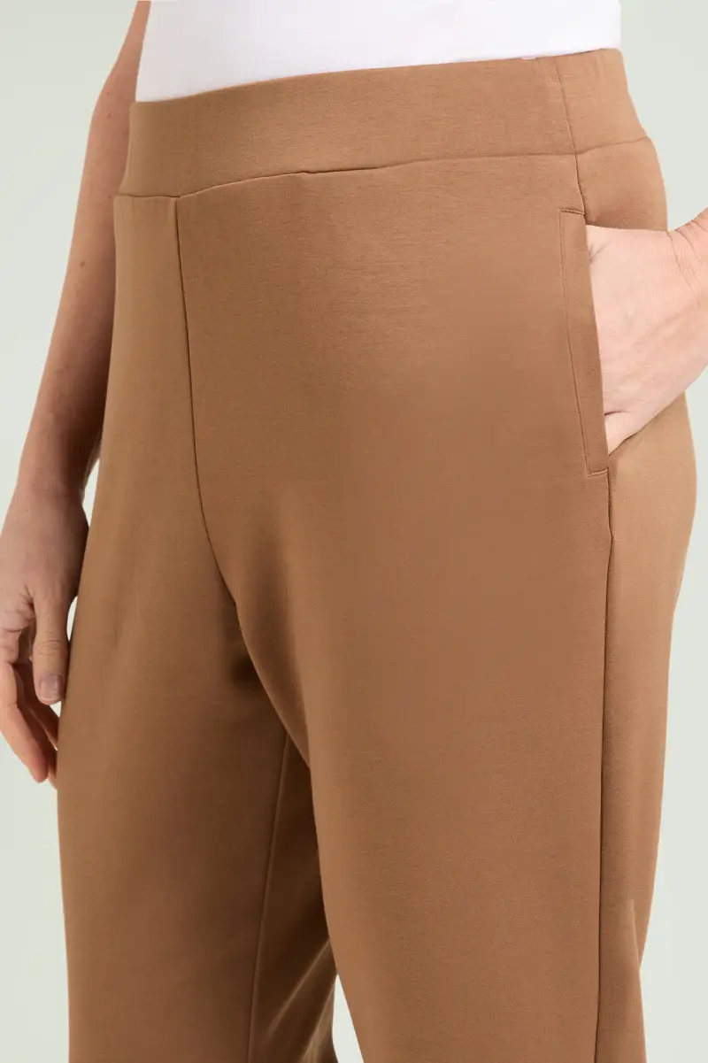 PANTALONI PULL-ON JOGGER IN JERSEY SCUBA Donna miniatura 2