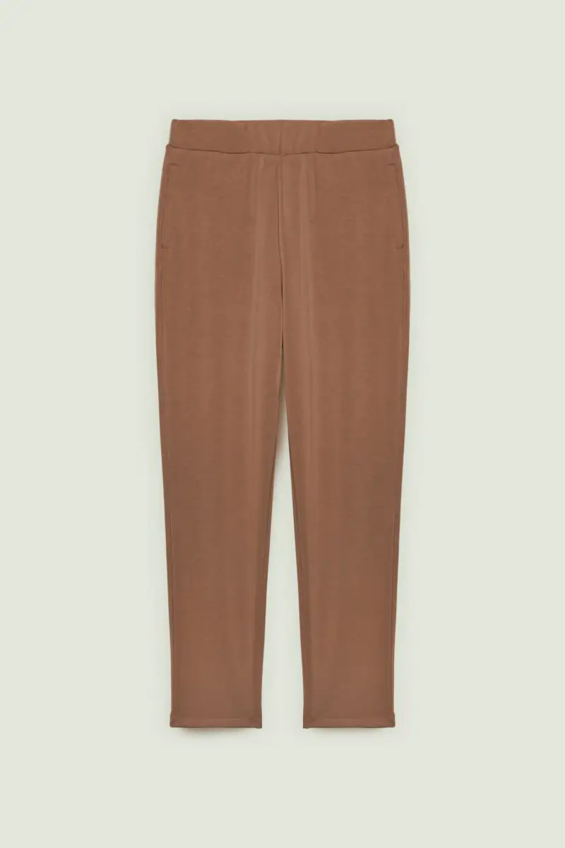 PANTALONI PULL-ON JOGGER IN JERSEY SCUBA Donna miniatura 5