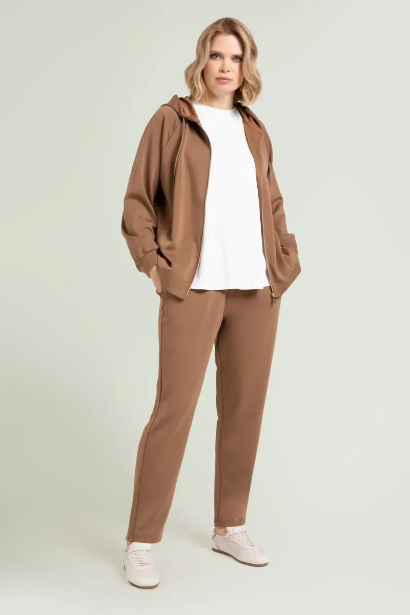 PANTALONI PULL-ON JOGGER IN JERSEY SCUBA Donna