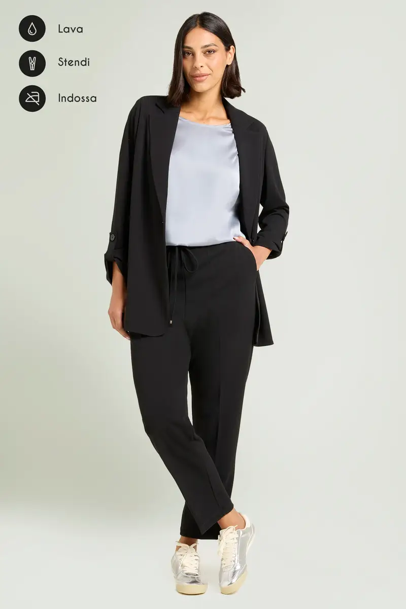 PANTALONI PULL-ON JOGGER IN SCUBA CREPE Donna