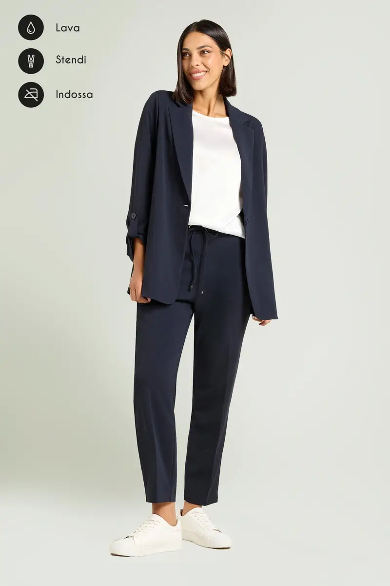 PANTALONI PULL-ON JOGGER IN SCUBA CREPE Donna