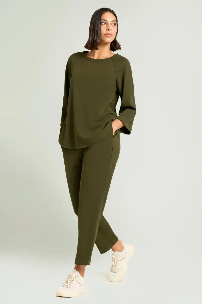 PANTALONI PULL-ON JOGGER IN SCUBA CREPE Donna