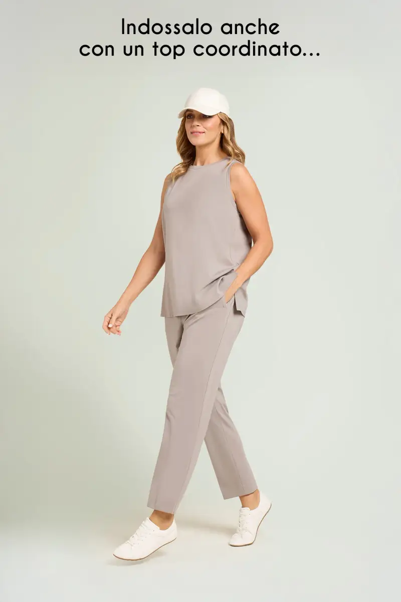 PANTALONI PULL-ON JOGGER IN TECNOVISCOSA Donna miniatura 4