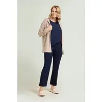 PANTALONI PULL-ON KICK FLARE IN BENGALINA Donna miniatura 5