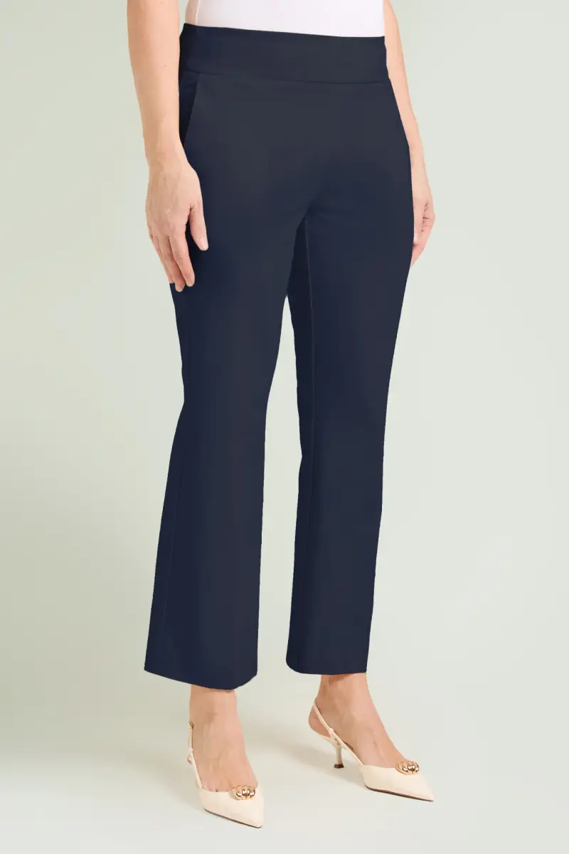 PANTALONI PULL-ON KICK FLARE IN PUNTO MILANO Donna miniatura 3