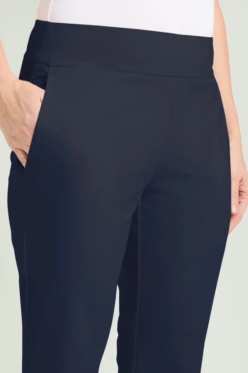 PANTALONI PULL-ON KICK FLARE IN PUNTO MILANO Donna miniatura 2