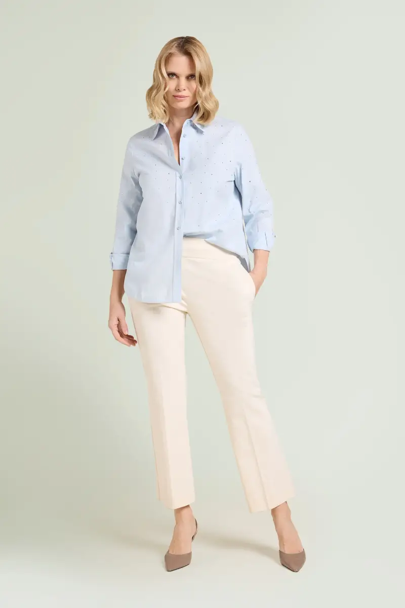 PANTALONI PULL-ON KICK FLARE IN PUNTO MILANO Donna