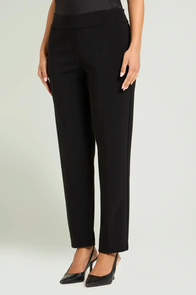 PANTALONI PULL-ON SKINNY IN COMPATTO STRETCH Donna miniatura 2