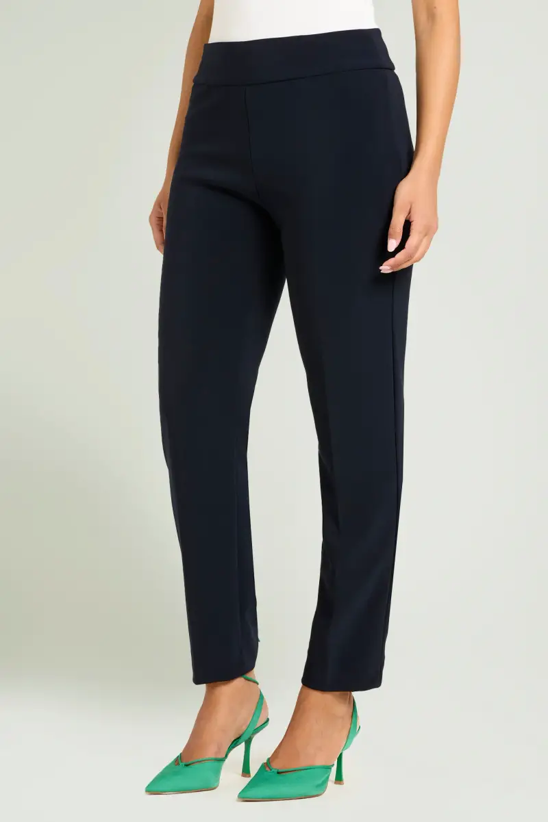 PANTALONI PULL-ON SKINNY IN COMPATTO STRETCH Donna miniatura 2