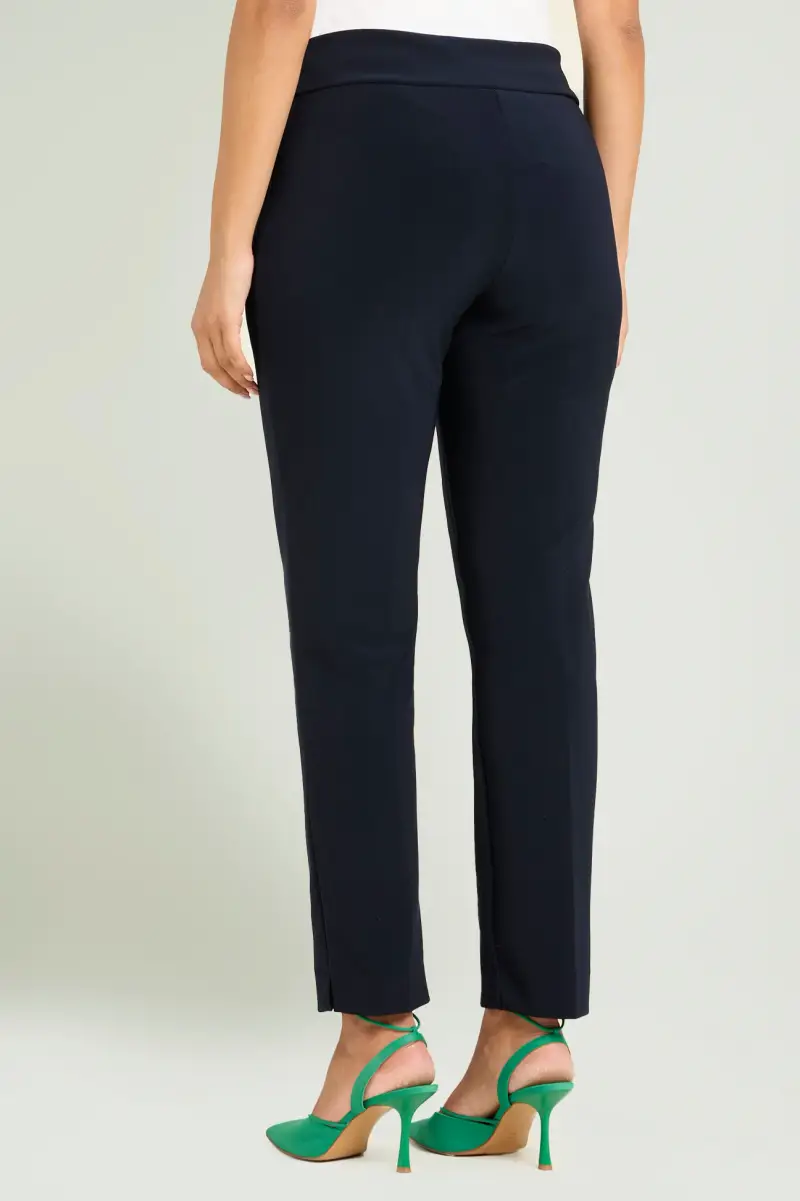 PANTALONI PULL-ON SKINNY IN COMPATTO STRETCH Donna miniatura 3