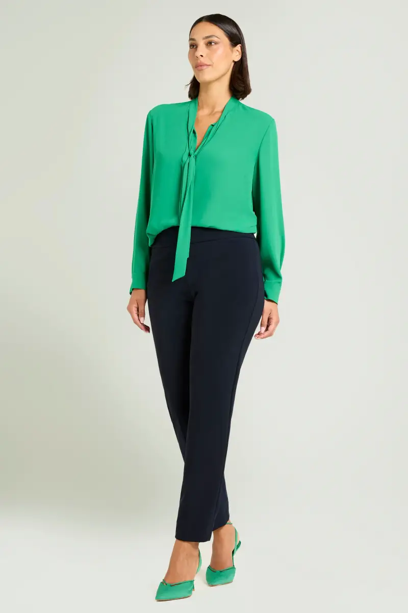 PANTALONI PULL-ON SKINNY IN COMPATTO STRETCH Donna