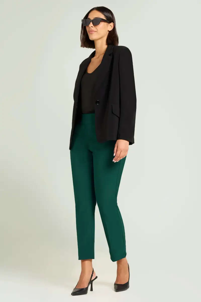 PANTALONI PULL-ON SKINNY IN COMPATTO STRETCH Donna