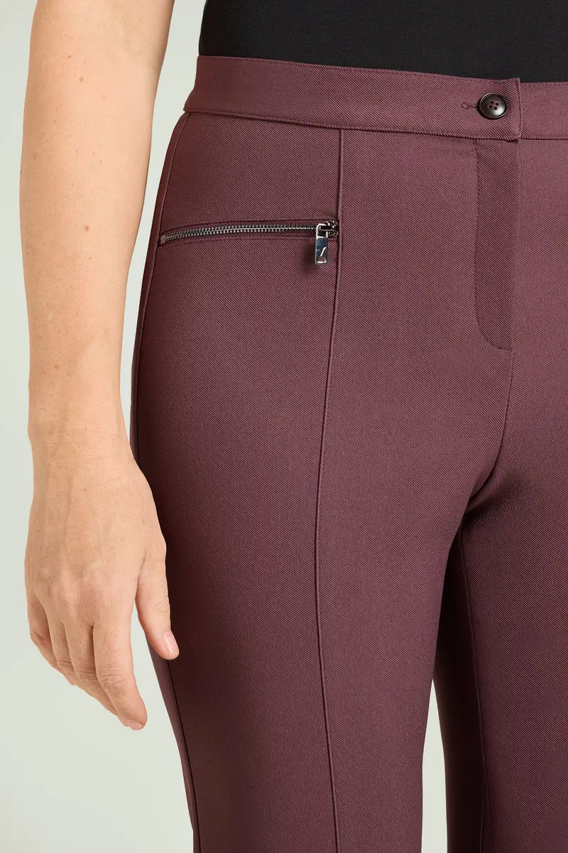 PANTALONI SKINNY CON ZIP Donna miniatura 3