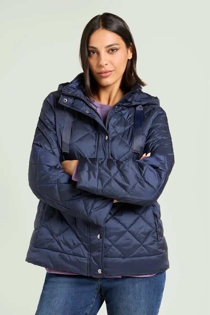 PIUMINO CON CAPPUCCIO STACCABILE Donna