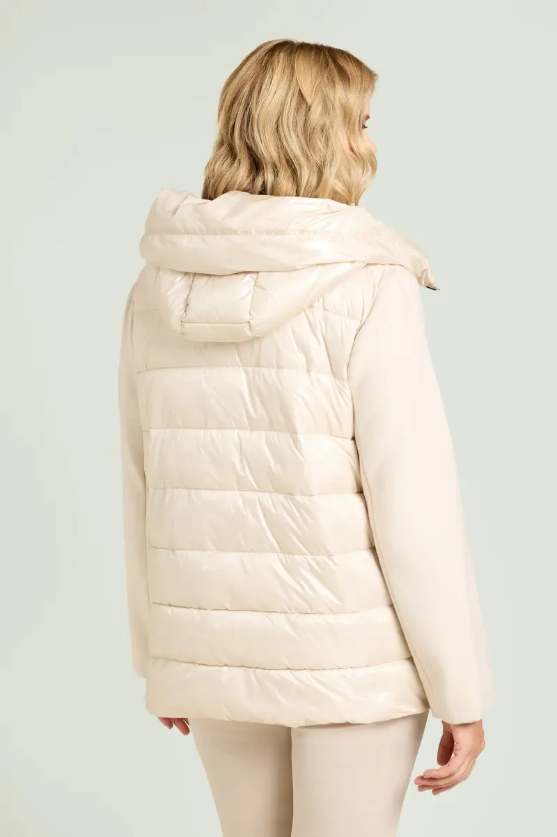 PIUMINO IN PANNO E NYLON Donna miniatura 3