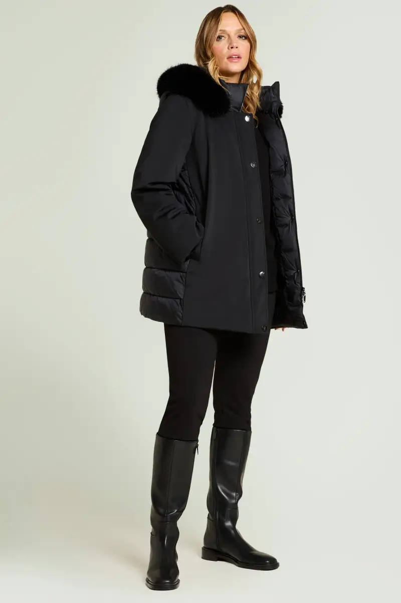 PIUMINO IN TESSUTO TECNICO E NYLON Donna miniatura 3