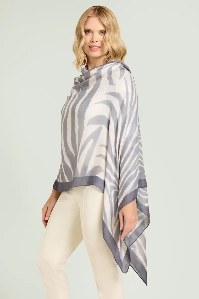 SCIARPA FOULARD CON STAMPA ANIMALIER Donna miniatura 2