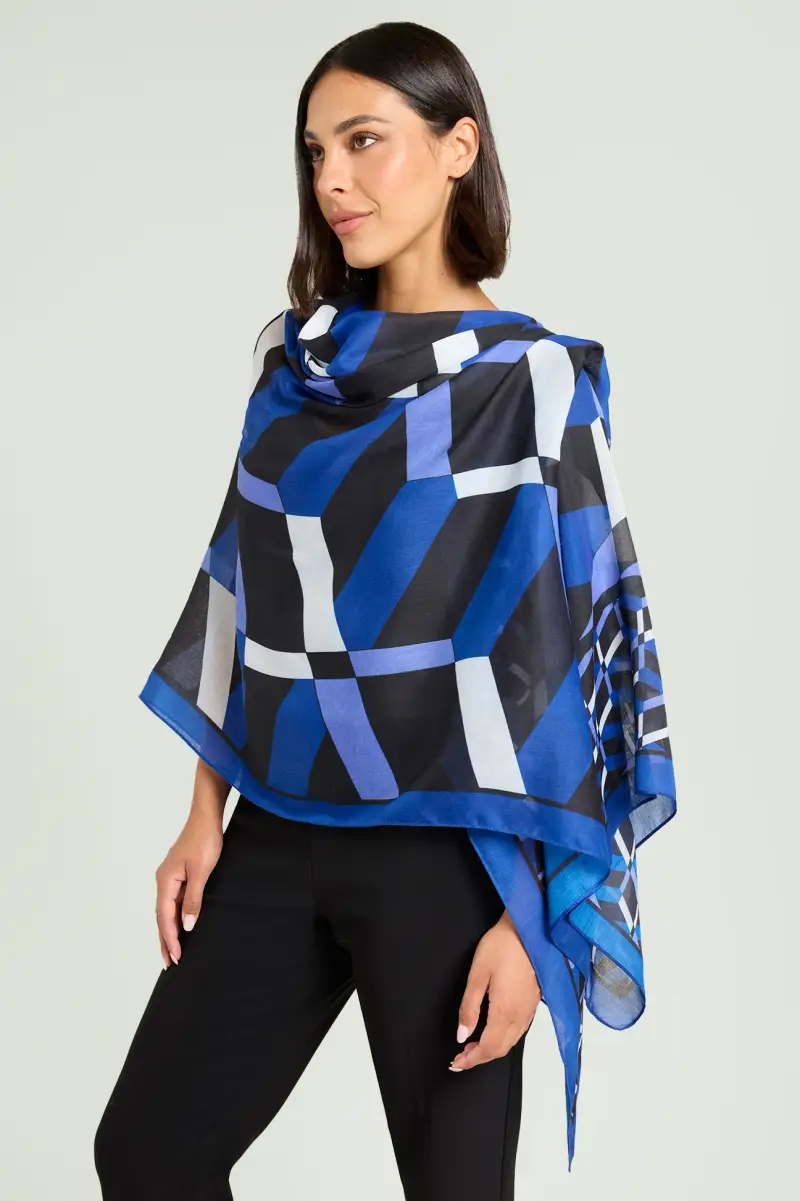 SCIARPA FOULARD STAMPATA Donna miniatura 2