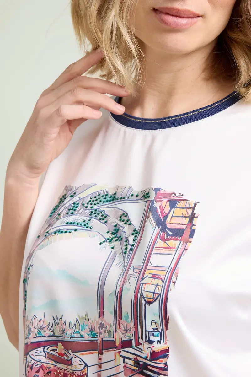 TOP STAMPATO Donna miniatura 3