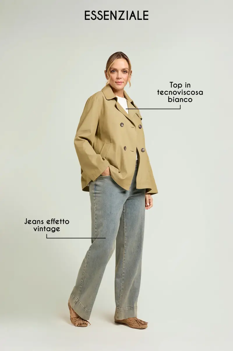 TRENCH CROPPED Donna miniatura 4