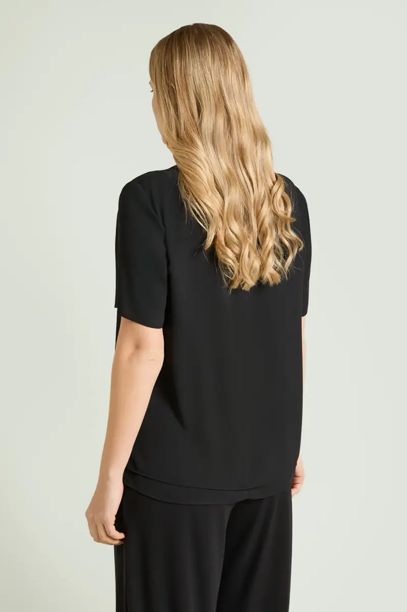 BLUSA CON VOLANT Donna miniatura 2