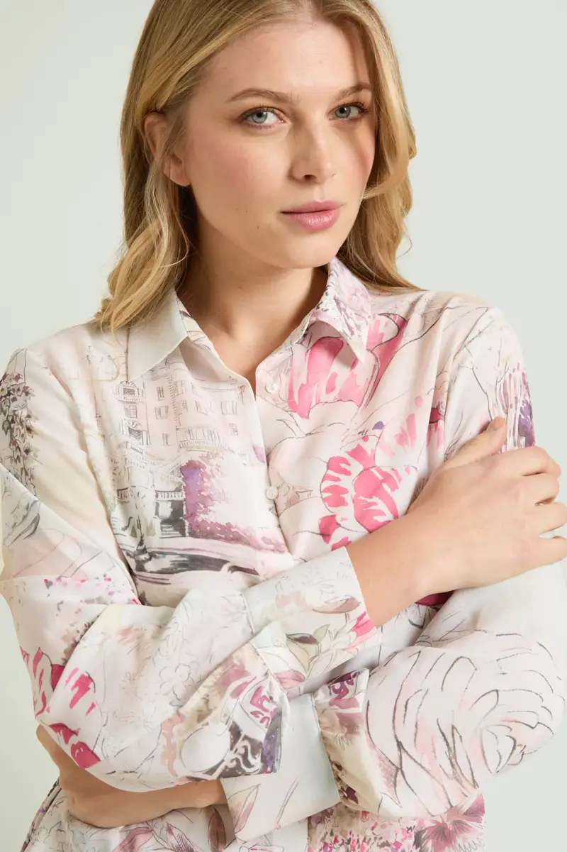 CAMICIA STAMPATA Donna miniatura 3
