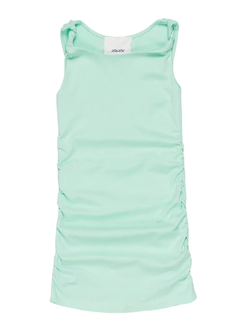 Abito Con Arricciatura Verde