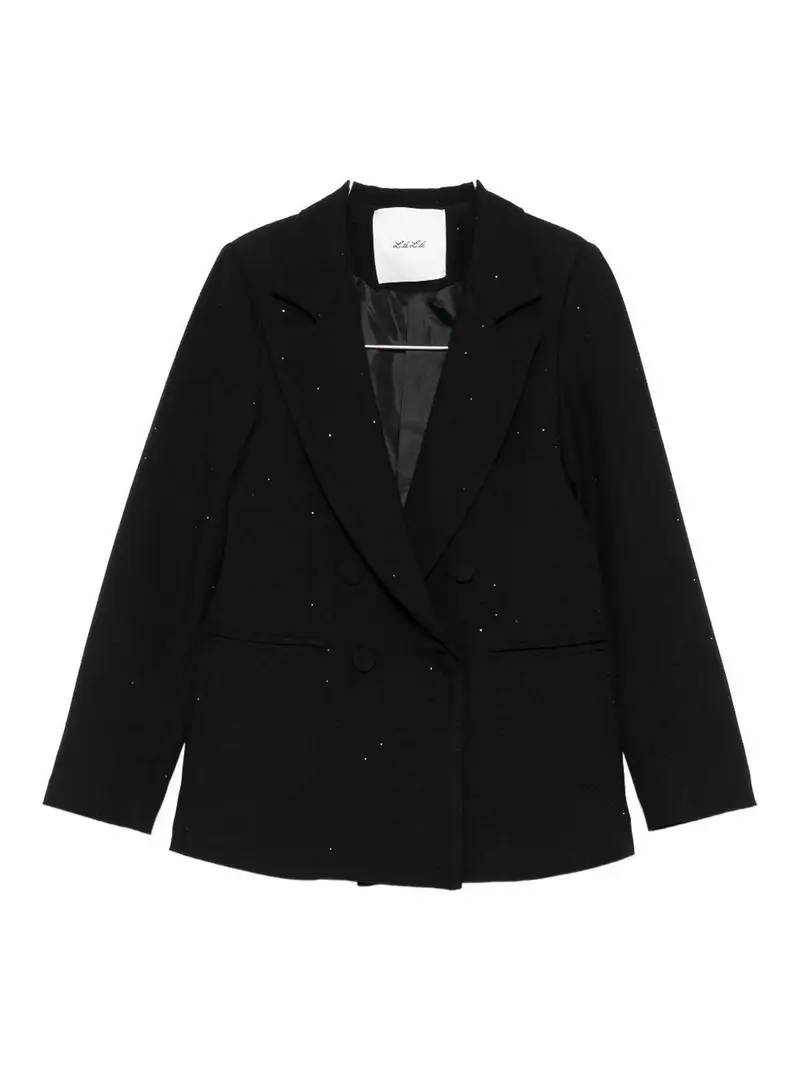 Blazer Con Strass Nero