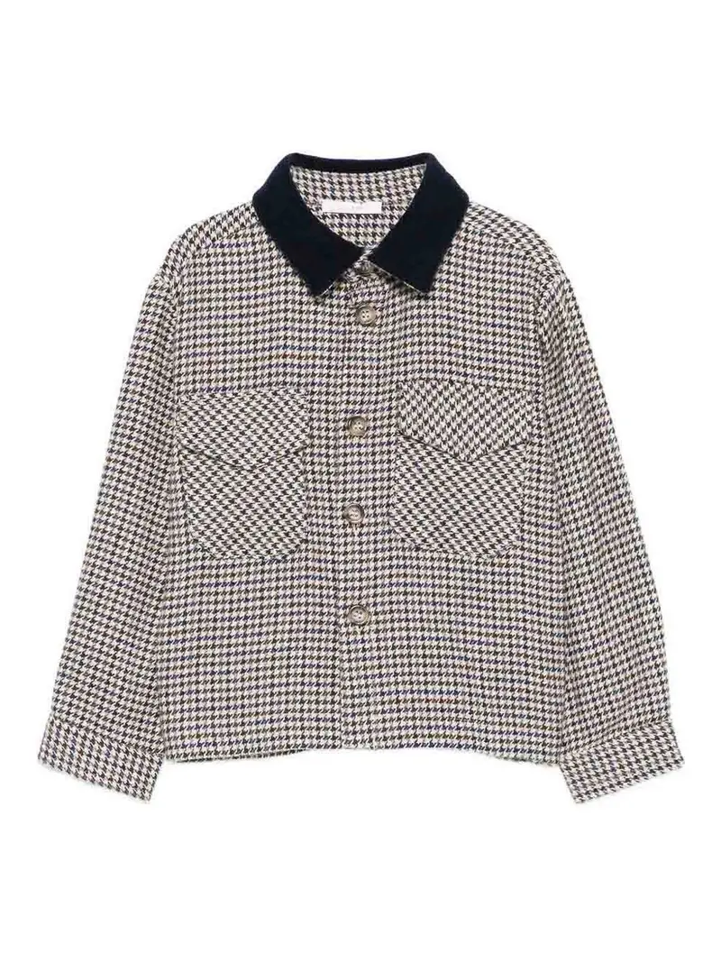 Camicia A Quadri Grigio