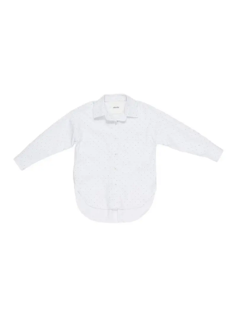 Camicia Con Strass Bianco