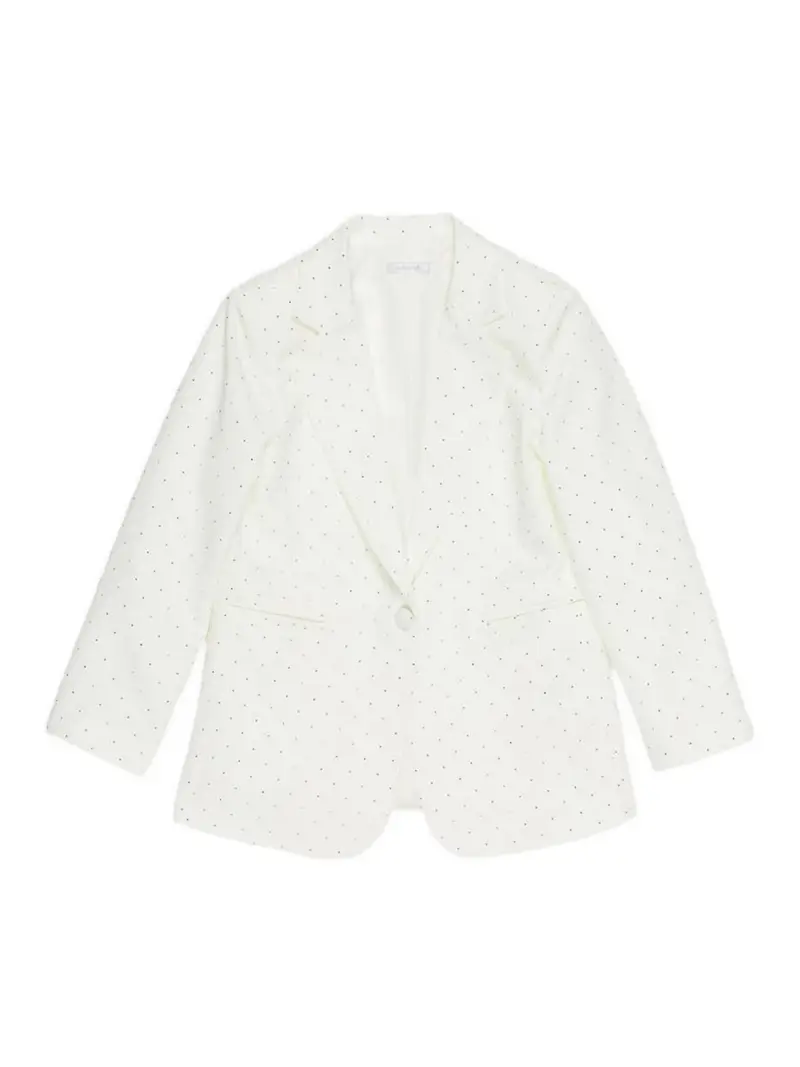 Giacca A Pois Bianco