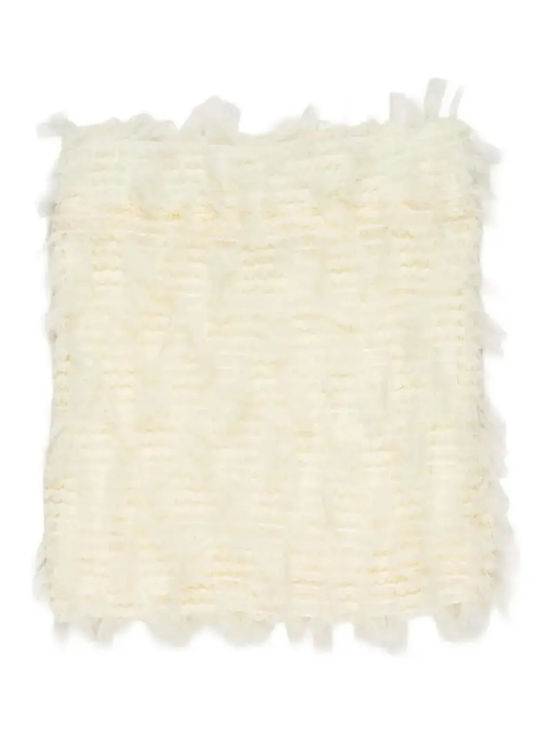 Gonna Con Ruches Bianco