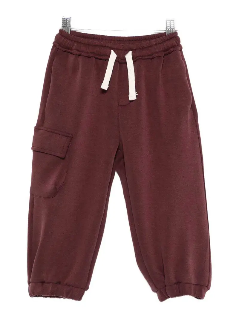 Pantalone Con Tasche Rosso Scuro