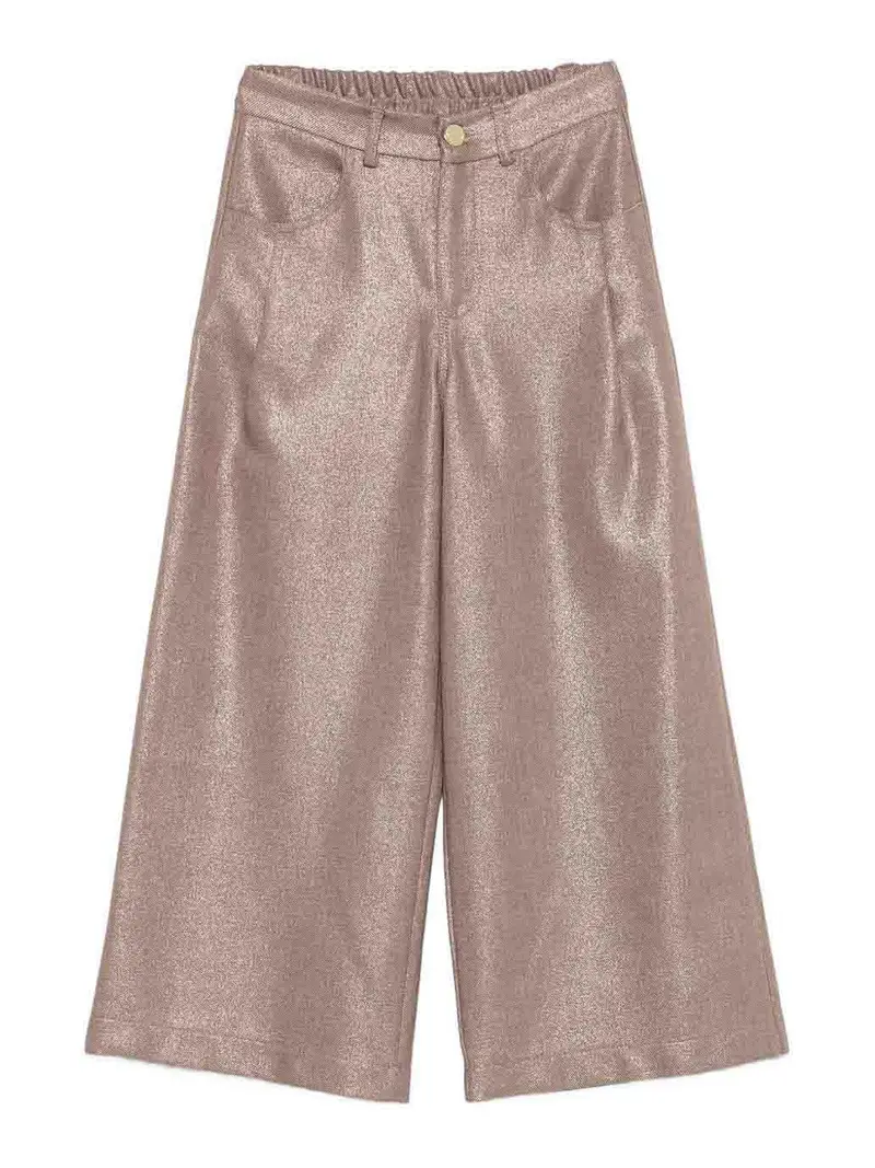 Pantalone Metallizzato Oro