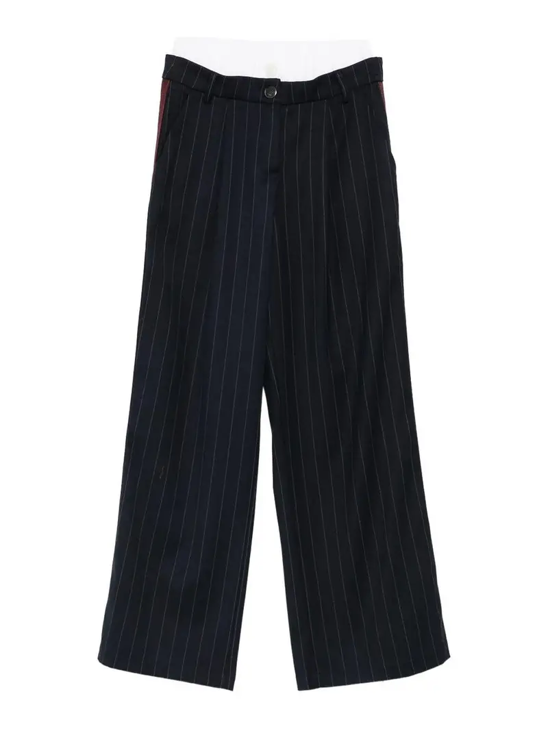 Pantalone Rigato Blu