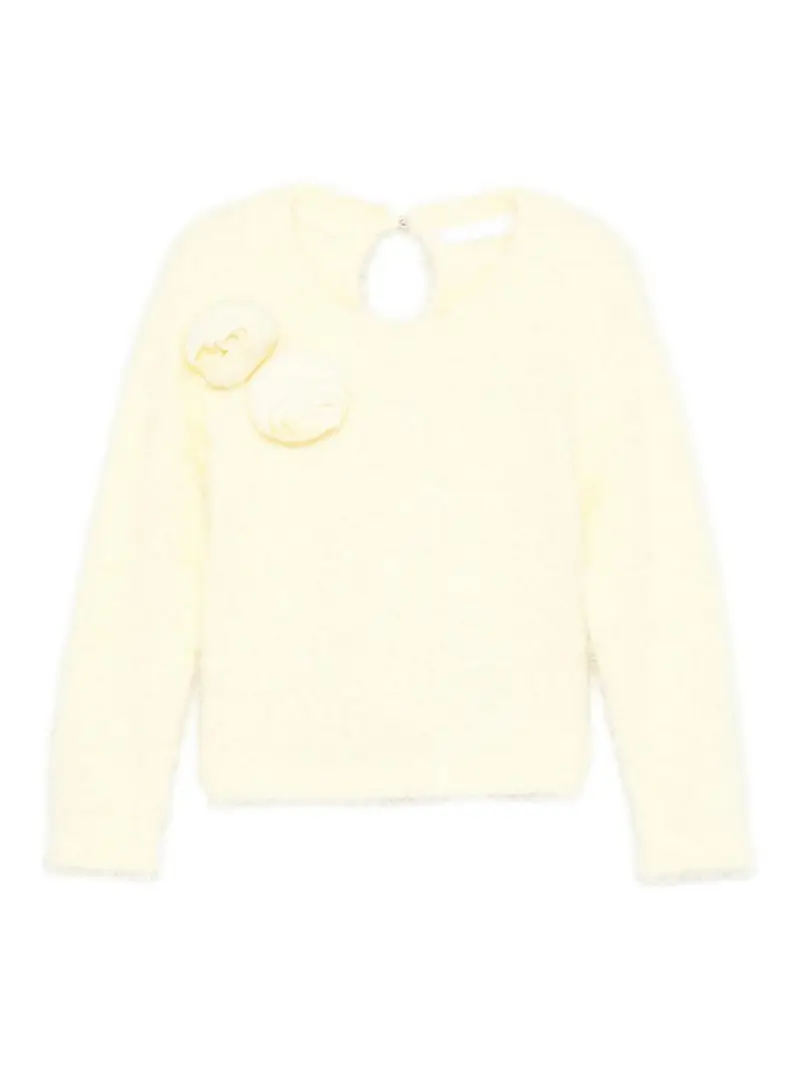 Pull Con Applicazione Giallo