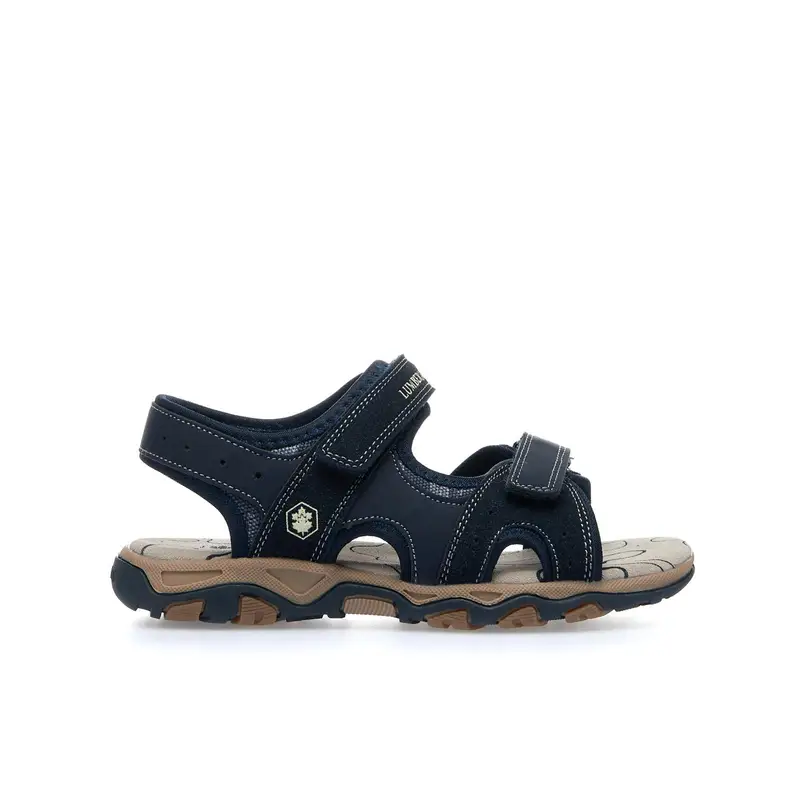 Sandali bimbo blu con punta ragno