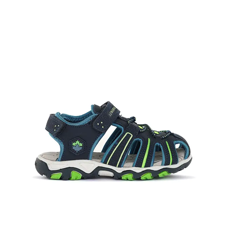 Sandali blu e verdi da bimbo con velcro